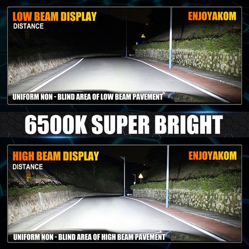 For Hyundai Elantra 2013-2013 LED Headlight Bulb Hi/Low+Fog Light Combo 6500K - Foto 11 di 11