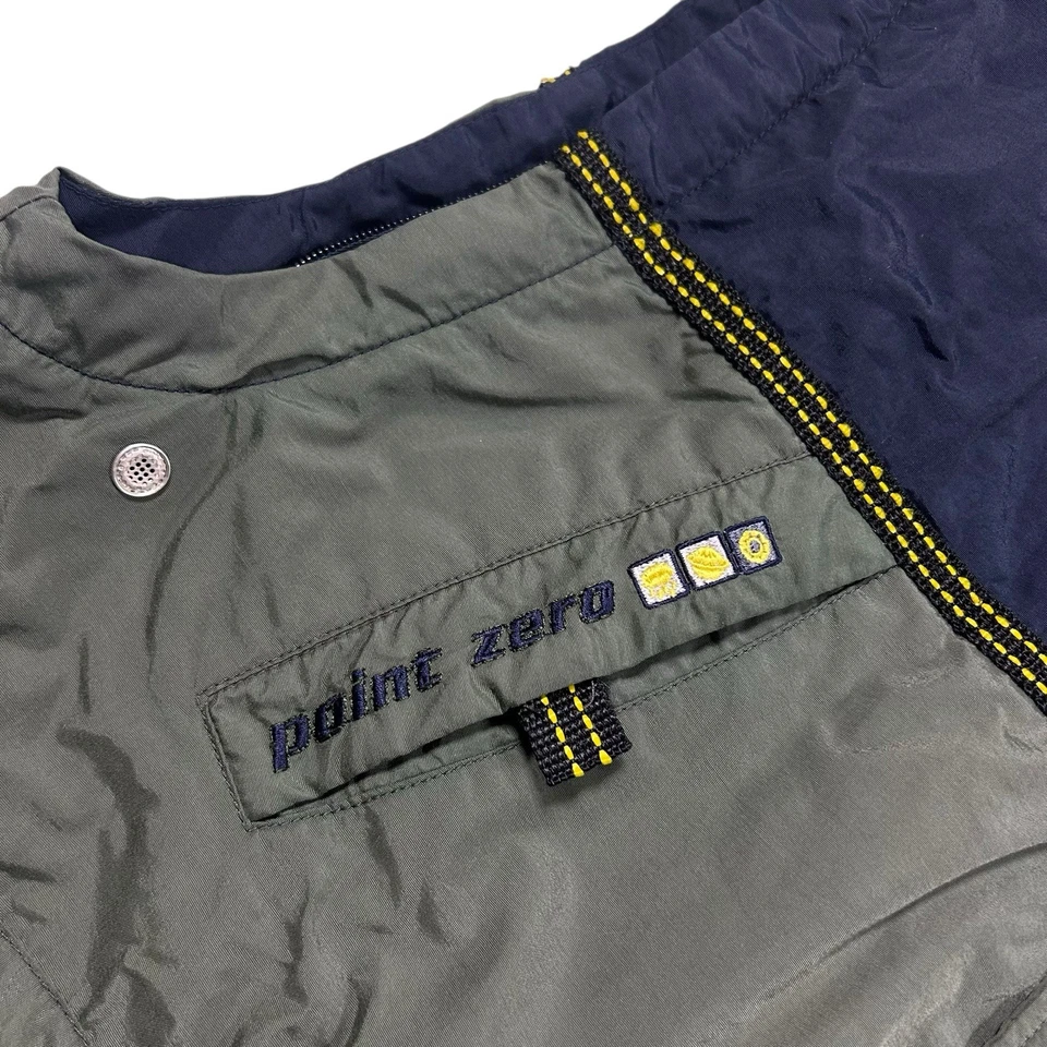 Chaleco Táctico Point Zero De Colección Talla Grande Cremallera Completa Años 90 Rave Skate Gorpcore Foto 4 de 4