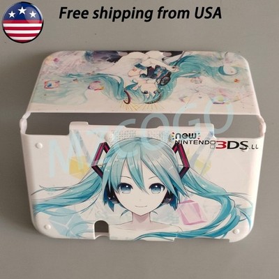 For Nintendo New 3DS XL LL White Miku New Protective Case Cover