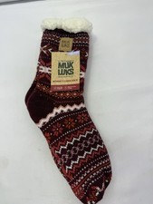 Women  s Muk Luks Cabin Socks  Slip Resistant  Size L/XL 8-10 NEW
