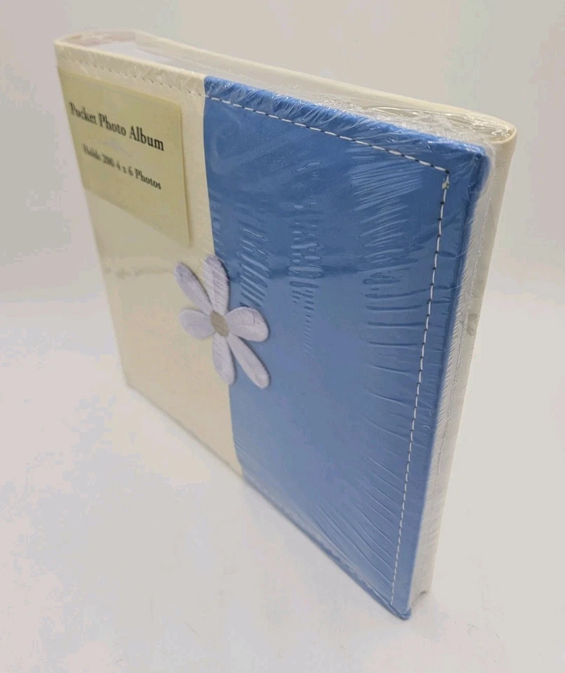 Álbum de fotos de bolsillo 200 flores cosidas grande 8,5" × 10" Foto 4 de 4