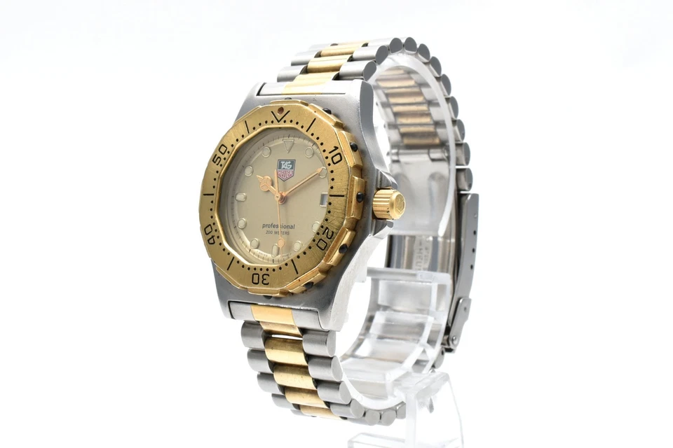 Reloj para hombre vintage [N COMO NUEVO] TAG Heuer Professional 935.413 200 m esfera dorada plateado Foto 3 de 4