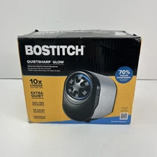 Bostitch QuietSharp Glow Electric Pencil Sharpener Tool Free Replaceable Blade