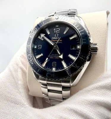Omega Seamaster Planet Ocean 39.5mm Blue 215.30.40.20.03.001 Box Papers 2021 - Image 1 of 4