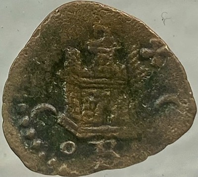 Authentic 1500s Spanish Blanca Coin 1566-1593 Philip II Genuine Scarce Medieval