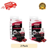 (2 PACK) Weiman Glass Stove Top Complete Cleaning Kit Cleaner Scrubber & Scraper