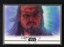 2021 Star Wars: Stellar Signatures /100 Qui-Gon Jinn Dan Bergren #46 Sketch 1j8
