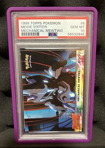 1999 Topps Pokemon Edizione Film Meccanico Mewtwo PSA 10 **Popolazione 15** - Foto 1 di 2