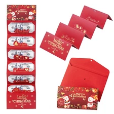 Money/Gift Card Holder Christmas Cash Gifts Surprise Cash Envelope With 6 Slots