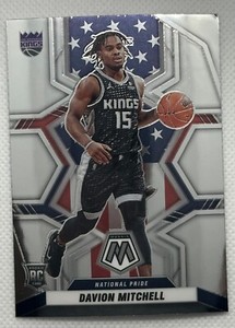 2021-22 Panini Mosaic #254 DAVION MITCHELL Rookie RC Sacramento Kings  !!!