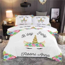 Smooth Rotation 3D Printing Duvet Quilt Doona Covers Pillow Case Bedding Sets