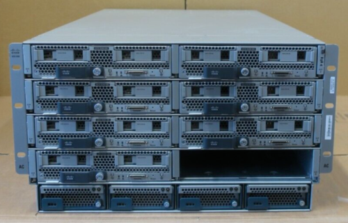 Chasis Cisco UCS 5108 + 7 servidores blade B200 M5 14x 12C dorado 5118 1792 GB RAM - Imagen 1 de 6