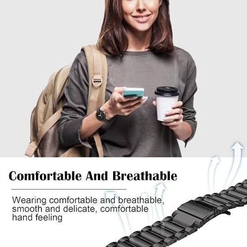 Pasek ze stali nierdzewnej + etui do Google Pixel Watch 1 2 metalowy pasek wymienny - Zdjęcie 5 z 16