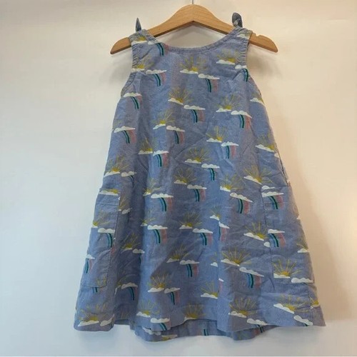 Hanna Andersson Rainbows Clouds and Sunshine Pillowcase Tie Tank Cotton Dress 5 - Picture 3 of 7