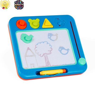 Battat Easy-Doodle Magnetic Drawing Board - Includes Pencil and 4 Shape Stamps