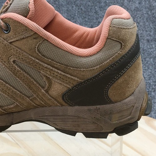 Hi Tec Shoes Womens 10 Alto Outdoor Walking Sneakers Brown Peach Leather Lace Up - Picture 4 of 20