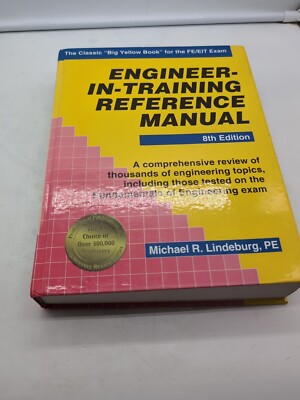 Engineer-In-Training Reference Manual Hardback 8th Edition Michael 