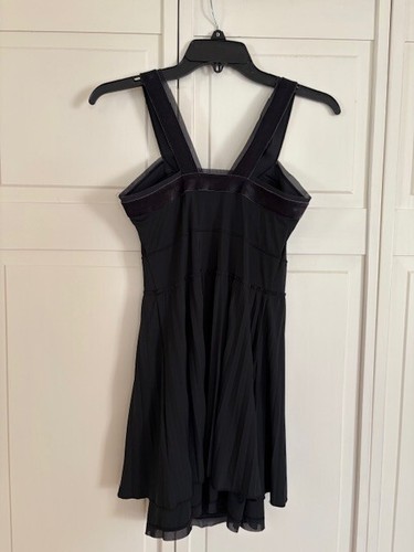 Nike Tennis Dress Velvet Trim Maria Sharapova 2008 Black US Open - XS - Picture 6 of 11