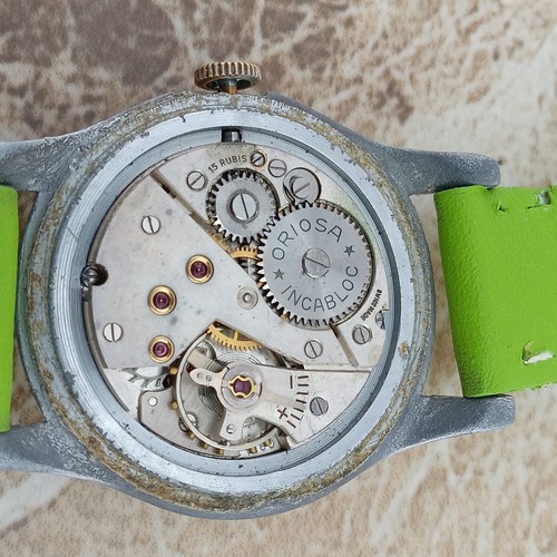 Reloj de pulsera vintage suizo Oriosa calibre 1260 para caballeros Segunda Guerra Mundial 1945 - Imagen 15 de 15