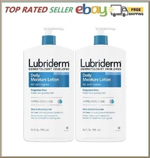Lubriderm Daily Moisture Body Lotion, Fragrance-Free, 24 oz., 2 pk.
