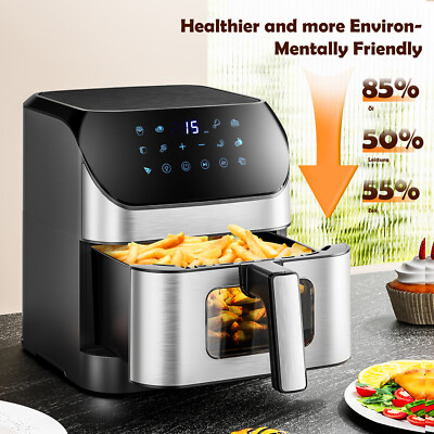 Heißluftfritteuse XXL Air fryer Backofen Fritteusen Heißluft Friteuse Grill Nvxi