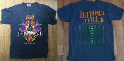 Jethro Tull 50th Anniversary North America Tour 2019 T shirt S to 3XL MEN/'S