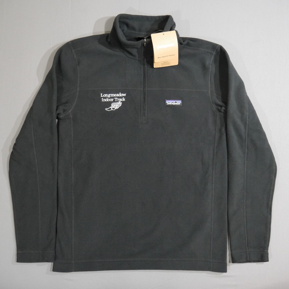 Patagonia★マイクロ D 1/4 ジップ フリース プルオーバー★ Patagonia Men's Micro D Pullover Fleece Sweater Black Sz Sm