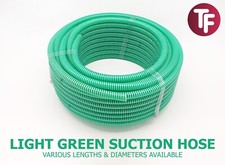PVC Suction & Delivery Hose Light Duty Green Reinforced Translucent Water Clip