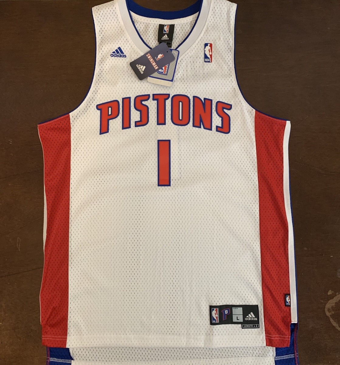 NBAアイバーソン デトロイト ピストンズ adidas アディダス 2XL Rare Vintage Adidas NBA Detroit Pistons Allen Iverson