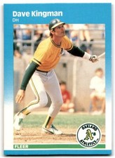 1987 Fleer Dave Kingman Oakland Athletics #396