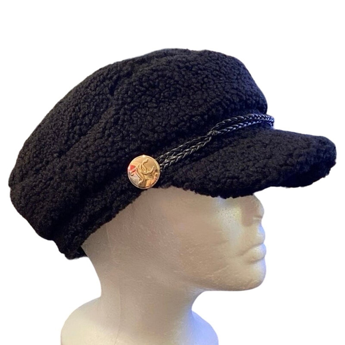 JUICY COUTURE★fluff Scalloped Hat JC267 Juicy Couture Women's Brown Newsboy Hat Y2K Cap Wool | eBay