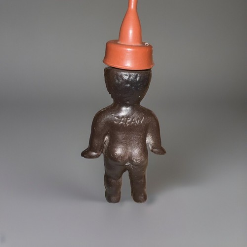 Original Little Squirt Boy Neuheit 30er Jahre Biskuitporzellan African American Baby - Bild 3 von 11