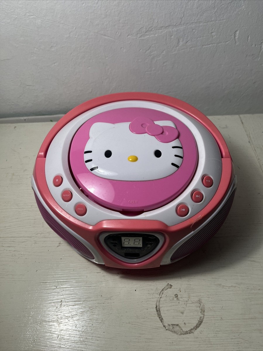Hello Kitty CD Player Boombox Radio AM/FM Model LED Lights