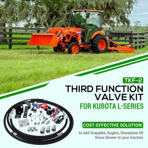 Kit de válvulas de tercera función para tractores Kubota L2501, L3200, L3301 y L3901 - Imagen 3 de 13