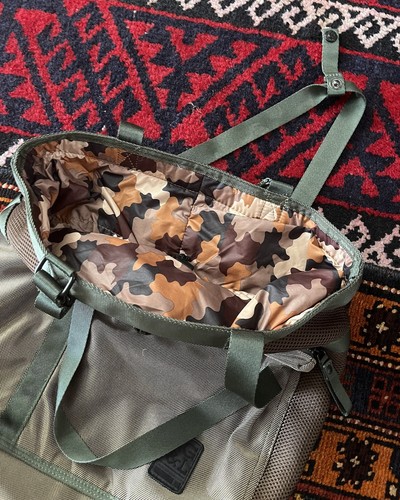 George Gina & Lucy GG&L Tech Panel Camo Mesh "Awesometric" Military Y2K Tote Bag - Picture 8 of 17