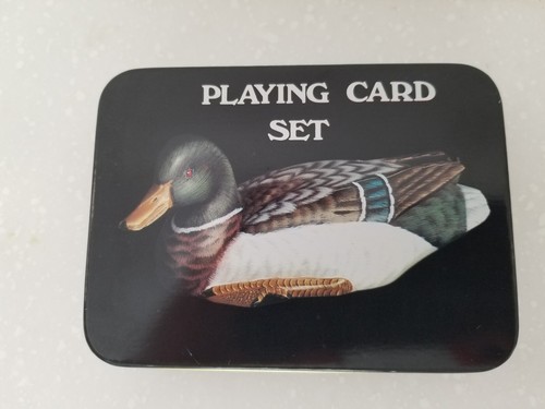 Mallard Duck Decoy Playing Card Set of 2 Decks in Tin Box New Sealed - Picture 3 of 4