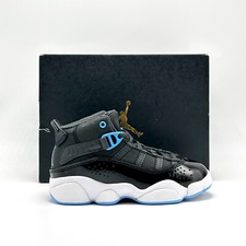 *NEW* Pre-School Kids Nike Air Jordan 6 Rings (PS) Black / Blue (323432 041)