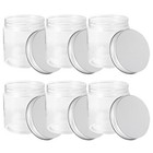  6 Pcs Mini Plastic Bottle Small Jam Jars with Lids Baby Glass Aluminum
