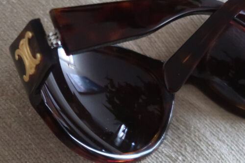 CELINE CL40271I 5SUNGLASSES TORTOISESHELL & GOLD WRAP A HOLIDAY & FASHION BEAUTY - Picture 8 of 12