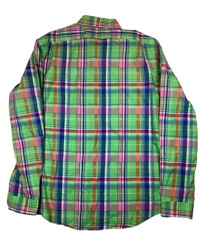 Polo Ralph Lauren Shirt Mens XL Green Plaid Stanton Custom Fit Button Up  - Picture 6 of 6