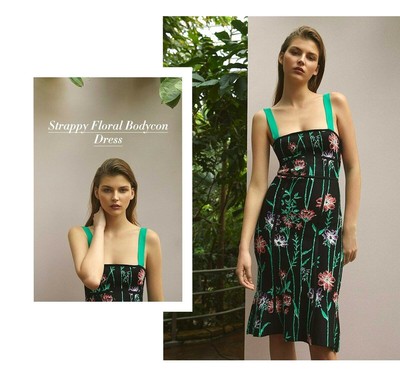 bcbg strappy bodycon dress