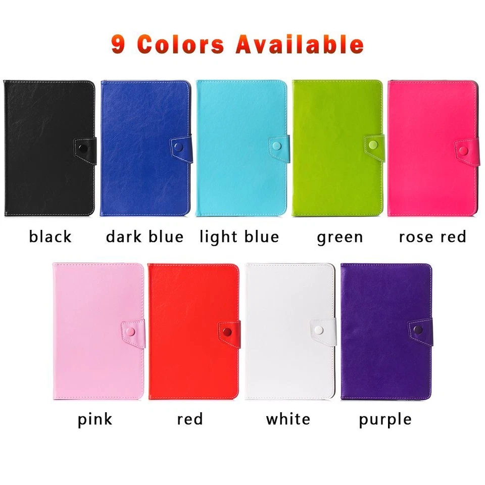Cover Case Flip Stand Protective Shell For Samsung Huawei Android Tablet - Image 3 of 4