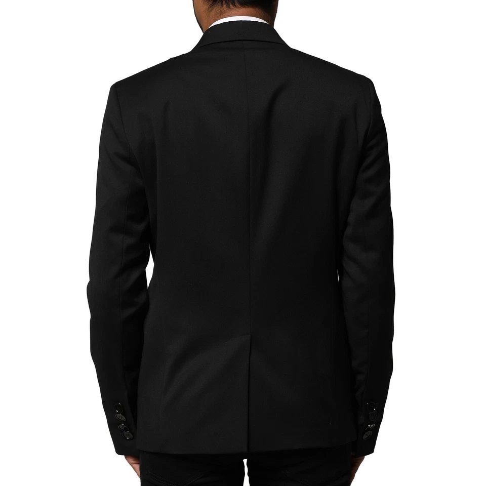 EMPORIO ARMANI Blazer Black Double Breasted Men Jacket Suit IT48/US38/M 1330usd - image 3 of 4