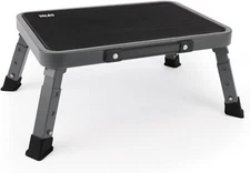 Folding Step Stool,Adjustable Step Stool with Non-Slip Platform,330 Lbs Capacity