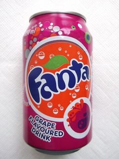 FANTA GRAPE 2010 from SOUTH AFRICA empty can 330ml top opened
