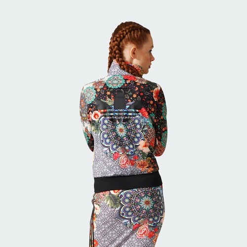 adidas Originals BR5129 FARMCompany Floral MultiBlack Jacket UK8,US XS-S New 733 - Picture 7 of 12