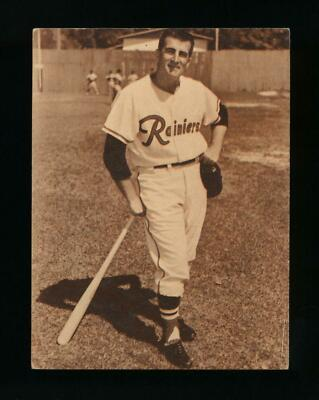 #ad #ad 1961 Johnny Pesky Seattle Rainiers Union Oil Pacific Coast League Card $59.99