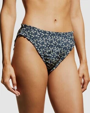 $130 Else Women's Blue Moonflower Silk Briefs Panty Size XS
