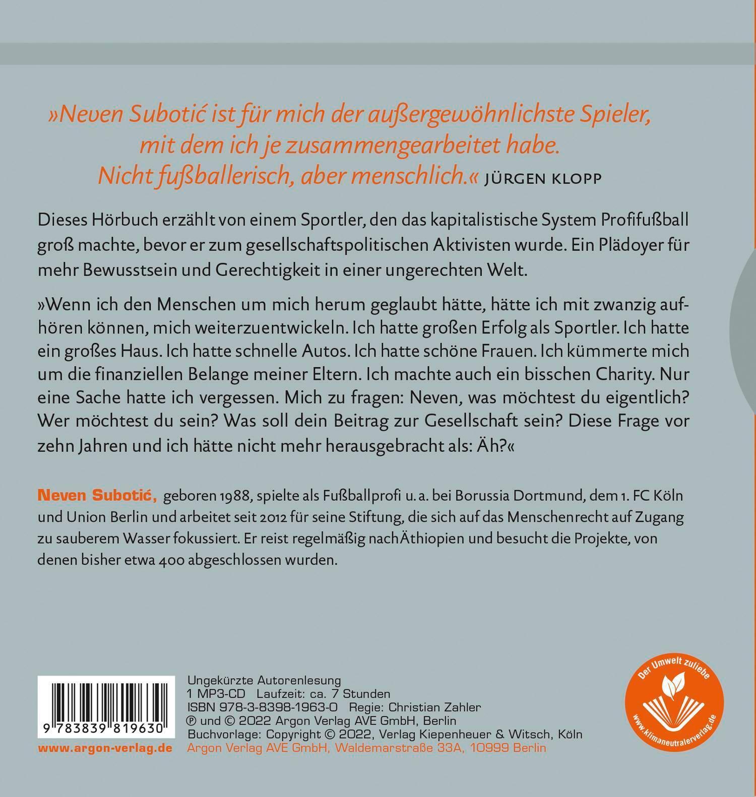 Thumbnail - Alles Geben | Neven Subotic (u. A.) | Deutsch | Mp3 | 1 Audio-cd |