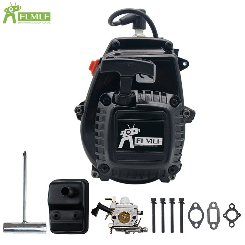 29CC 2 Stroke 4 Bolt Engine w/ Carb for 1/5 RC HPI Rovan KM Baja 5B 5T LOSI FG - Image 3 of 4